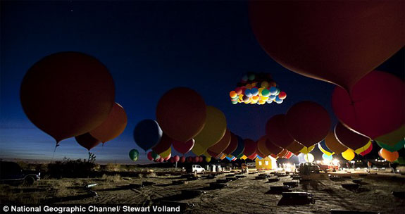 Floating House From Disney/Pixar's 'up' Created in Real Life for National  Geographic Show - Inside the Magic