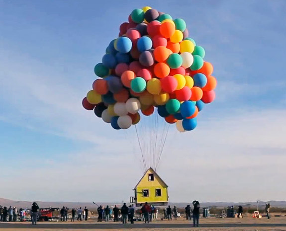 movies The Flying House from <i>Up</i> <br> Built In Real Life